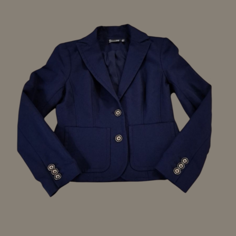 7th Ave Design Studio New York & Co. Navy Blue Blazer Women's Size 0